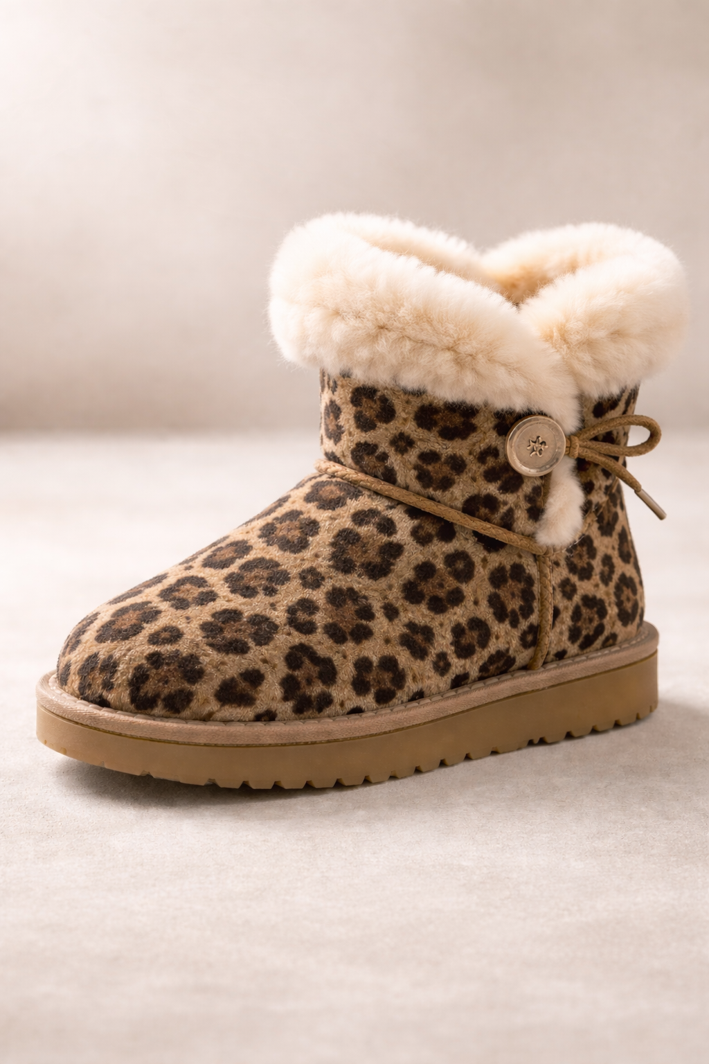 Shearling Leopard Boots